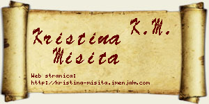Kristina Misita vizit kartica